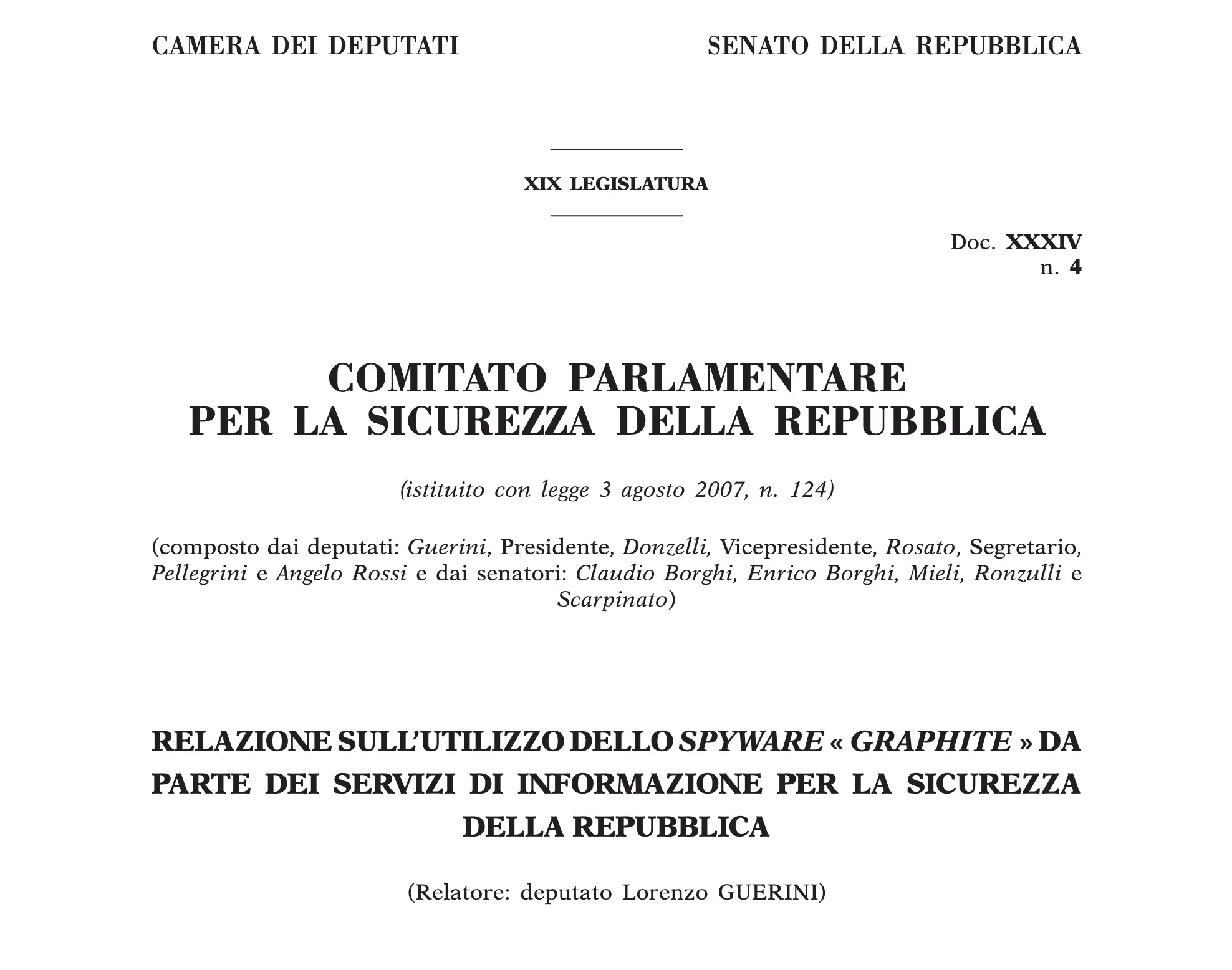 Il rapporto del COPASIR sul caso Graphite solleva più domande di quante ne risolva