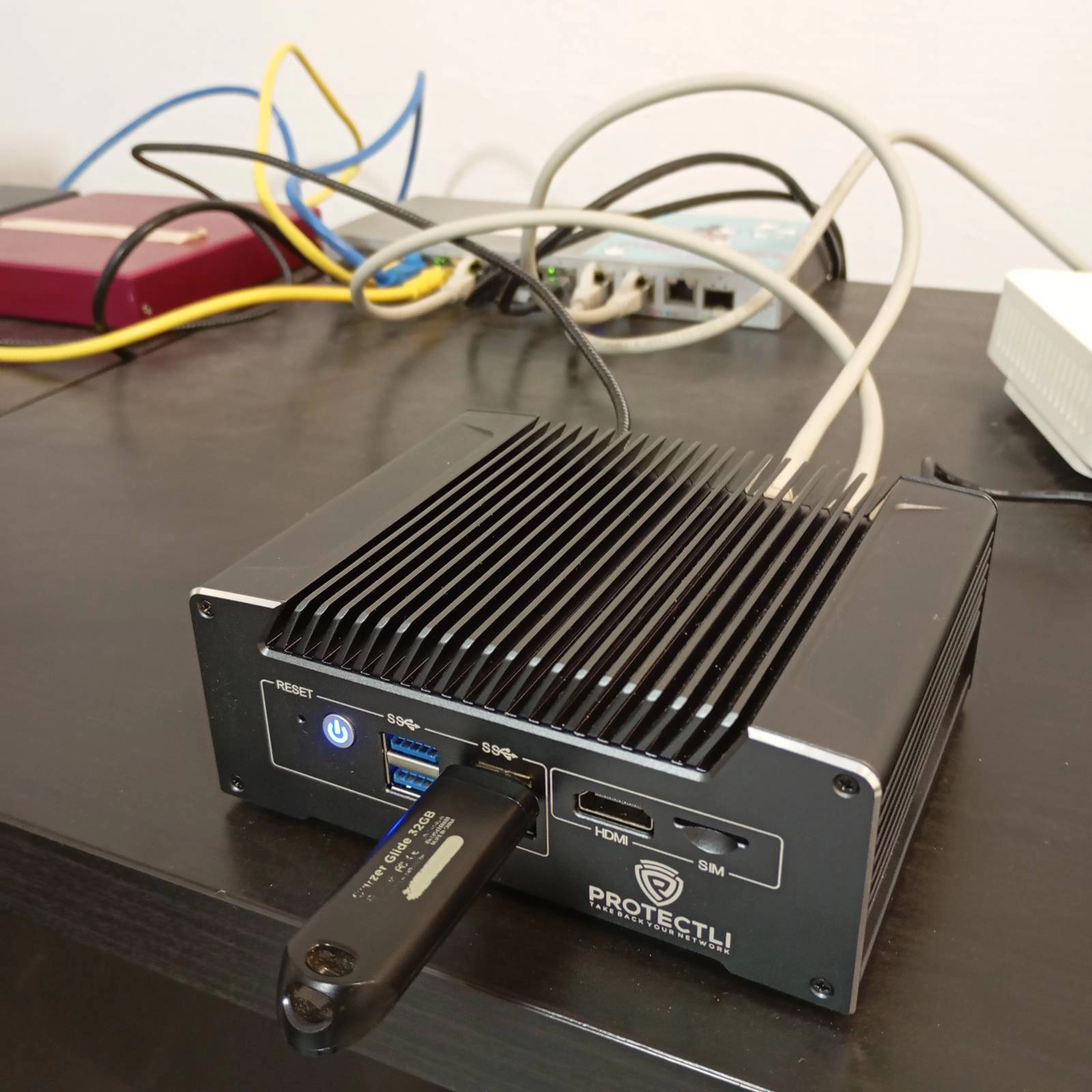 The Protectli machine in our basement.