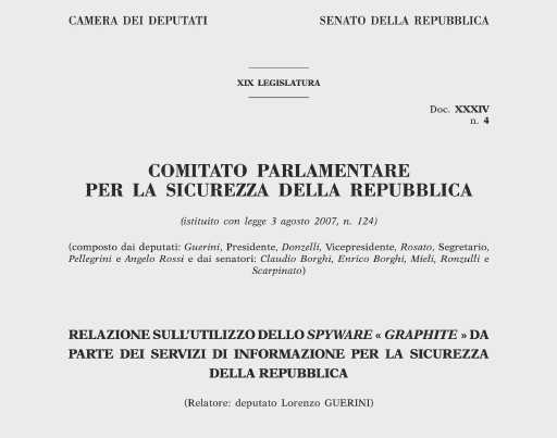 Il rapporto del COPASIR sul caso Graphite solleva più domande di quante ne risolva